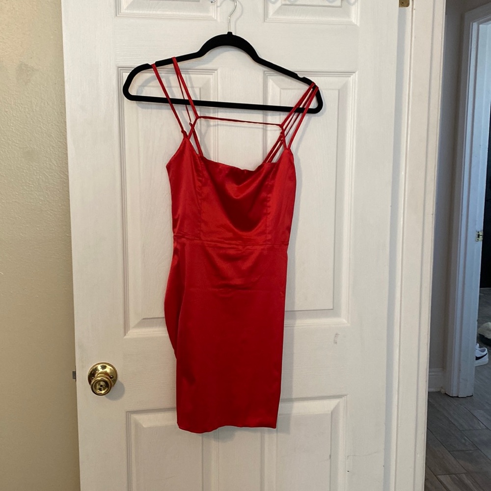 Satin mini dress